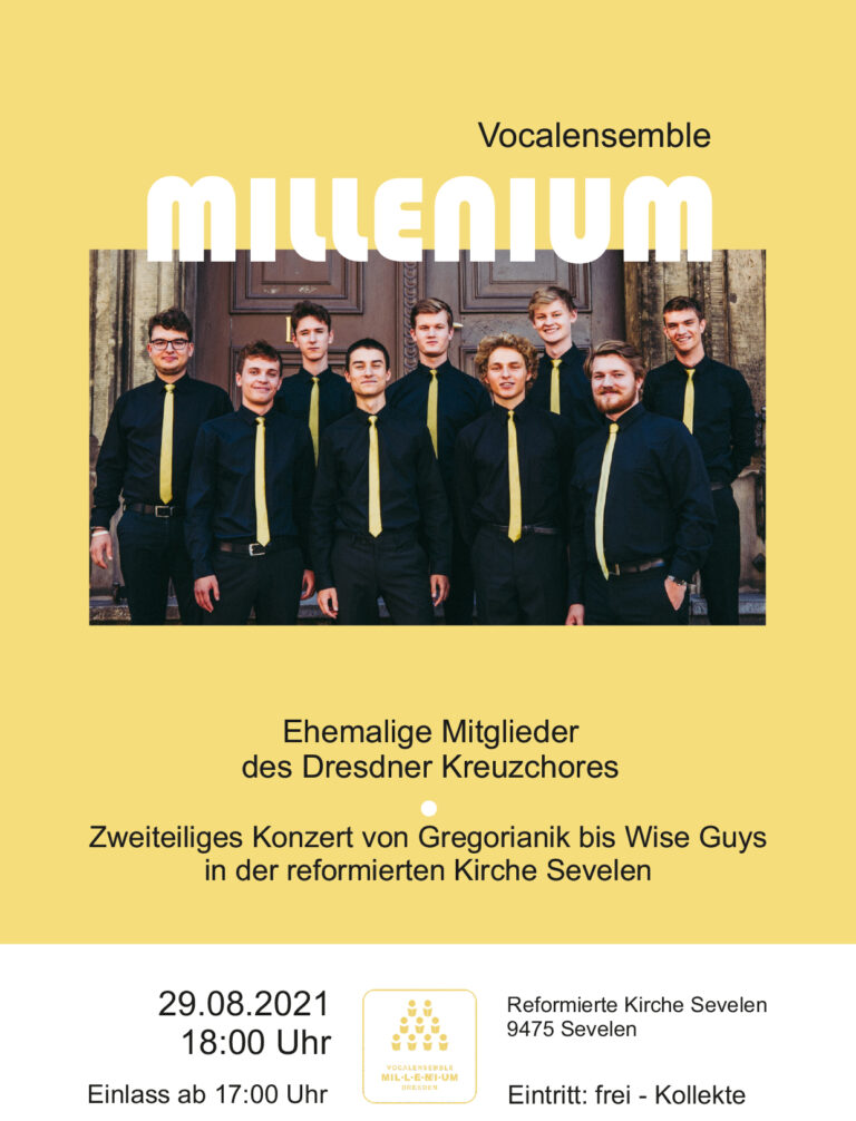 Konzertplakat Millenium Chor